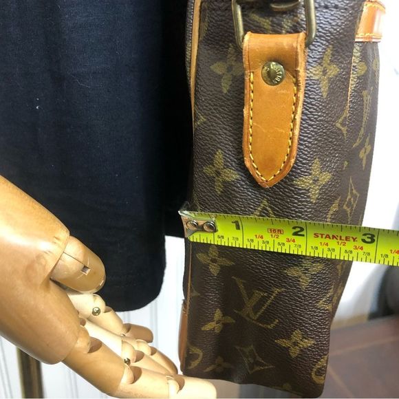 LOUIS VUITTON DANUBE MM Monogram Tote Adjustable Crossbody Shoulder Bag 873SL - Picture 16 of 17